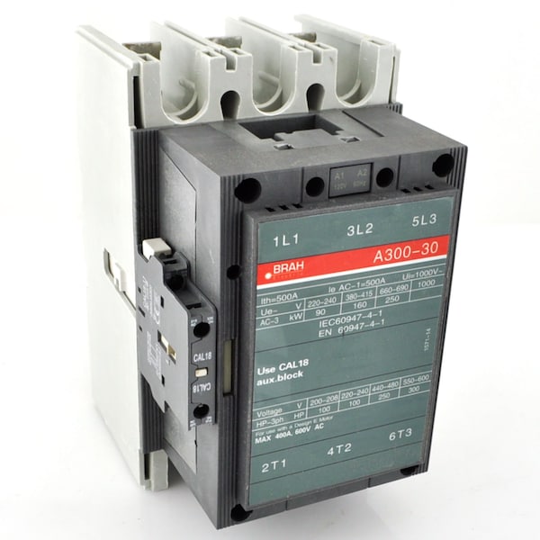 Brah Electric , Replacement 302A 600V 3P with 120VAC Closing Coil for A-Line Contactor A300-30-11 - BA300-30-11