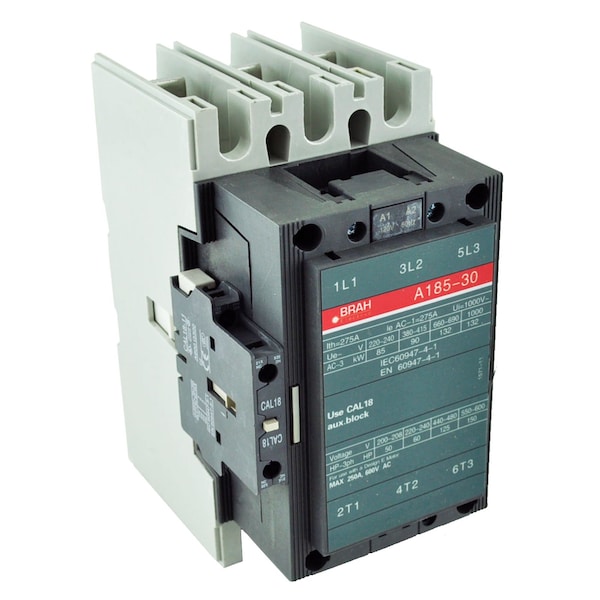 Brah Electric , Replacement 156A 600V 3P with 120VAC Closing Coil for A-Line Contactor A185-30-11 - BA185-30-11