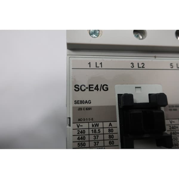 Fuji Electric MAGNETIC CONTACTOR 24V-DC 80A AMP 40KW OTHER CONTACTOR - SC-E4/G