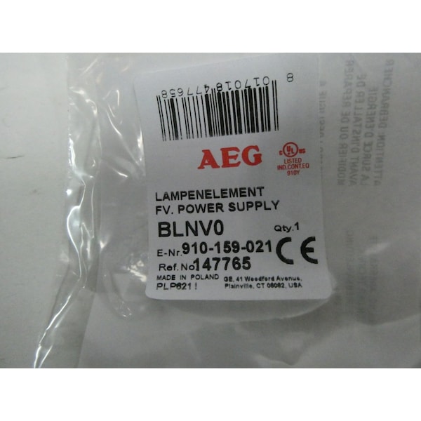 Aeg Fv. Power Supply Contactor Parts And Accessory - BLNV0 910-159-021