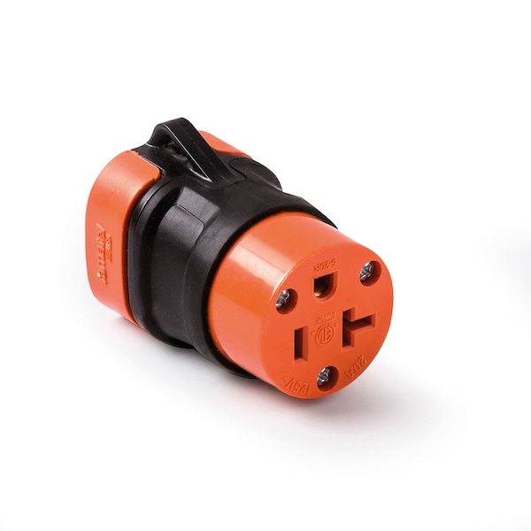 Easylife Tech 20 Amp 125V Grnd Replacement Connector HD w/Rubber Grip UL Listed - 0-2120-R