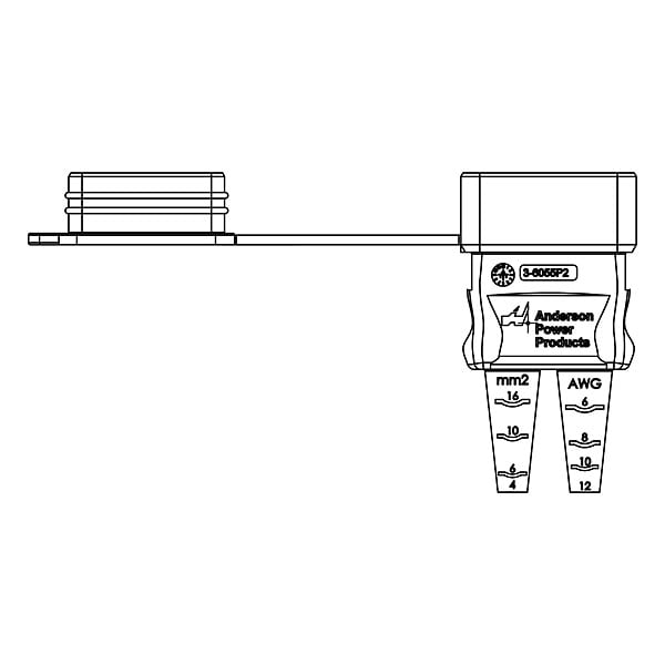 Anderson Power Products Environmental Boot, For SB 50, TPE - 3-6055P2
