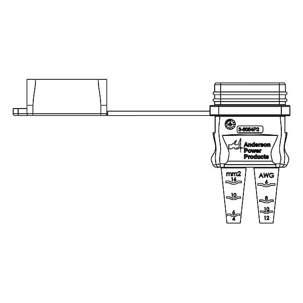 Anderson Power Products Environmental Boot, For SB 50, TPE - 3-6054P2