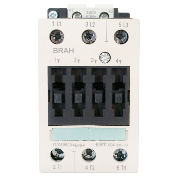 Brah Electric , Replacement 32A 600V 3P with 240VAC Closing Coil for Sirius Contactor 3RT1034-1AP61 - B3RT1034-1AP61