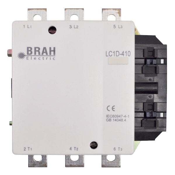 Brah Electric , Direct Replacement 500A 600V 3P with 120VAC Closing Coil for TeSys D Contactor LC1D410 - BLC1D410