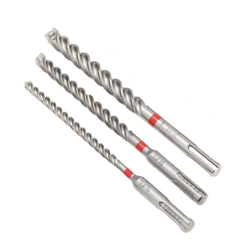 Martillo rotativo con cable Hilti TE 6-CL de 120 voltios y 1-3/32 pulgadas SDS-Plus con juego de taladro compuesto por 3 puntas de taladro TE-CX - 3869730
