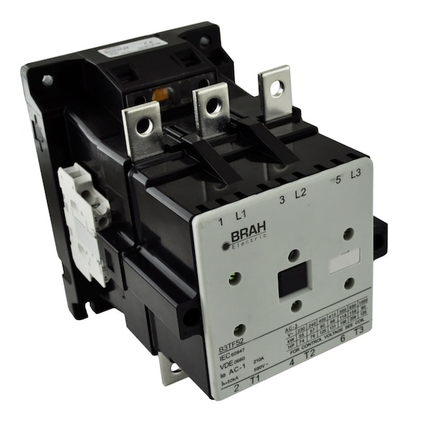 Brah Electric , Replacement 170A 600V 3P with 110/120VAC Closing Coil for World Series Contactor 3TF5222 - B3TF5222