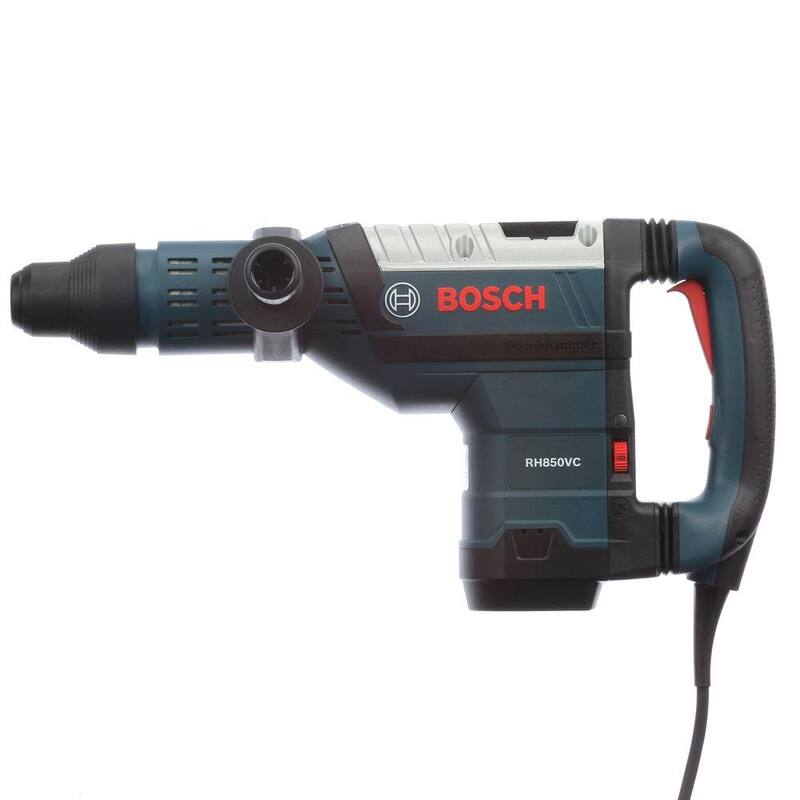 Bosch Taladro Rotativo de Martillo SDS-max con Cable de 13.5 Amperes y 1-7/8 pulgadas de Concreto/Mampostería con Estuche de Transporte - RH850VC