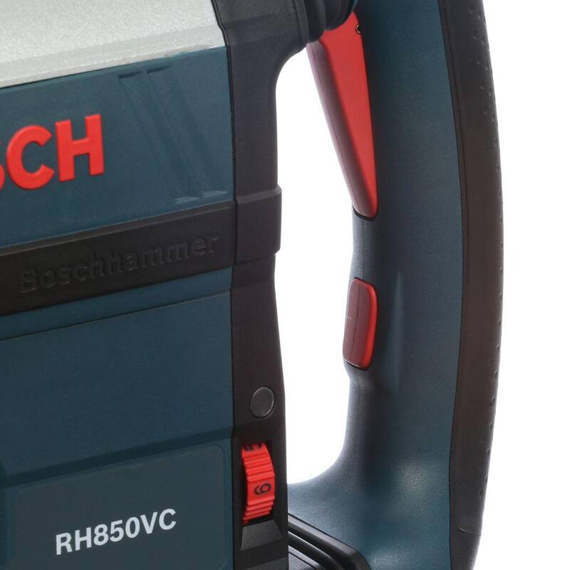 Bosch Taladro Rotativo de Martillo SDS-max con Cable de 13.5 Amperes y 1-7/8 pulgadas de Concreto/Mampostería con Estuche de Transporte - RH850VC