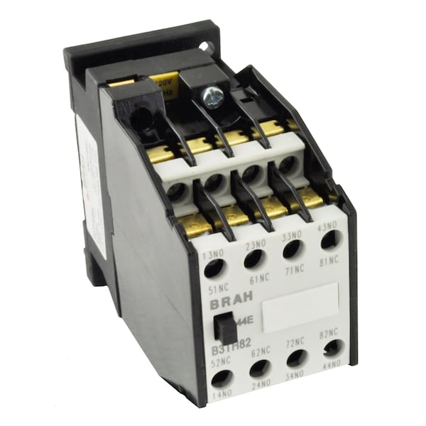 Brah Electric , Direct Replacement 16A 600V 4P with 120VAC Closing Coil for World Series Contactor 3TH82 - B3TH82