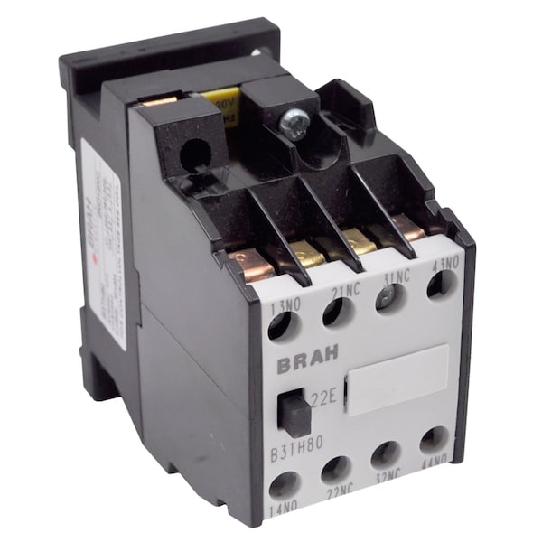 Brah Electric , Direct Replacement 16A 600V 4P with 120VAC Closing Coil for World Series Contactor 3TH80 - B3TH80