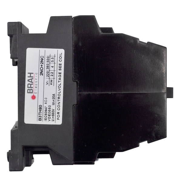 Brah Electric , Direct Replacement 16A 600V 4P with 120VAC Closing Coil for World Series Contactor 3TH80 - B3TH80