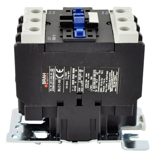 Brah Electric , Replacement 80A 600V 3P with 380VAC Closing Coil for TeSys D Contactor LC1D5011-Q6 - BLC1D5011-Q6