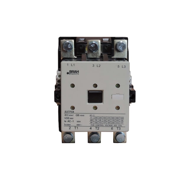 Brah Electric , Replacement 250A 600V 3P with 110/120VAC Closing Coil for World Series Contactor 3TF54 - B3TF54