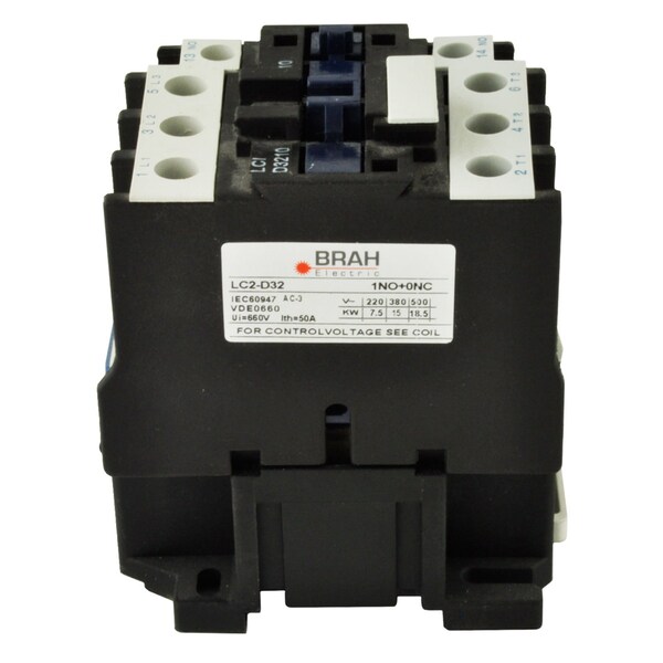 Brah Electric , Replacement 50A 600V 3P with 220VAC Closing Coil for TeSys D Contactor LC1D3210-M6 - BLC1D3210-M6