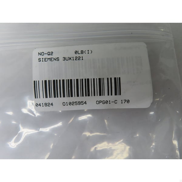 Siemens POWER STRIP BRACKET CONTACTOR PARTS AND ACCESSORY - 3UX1221