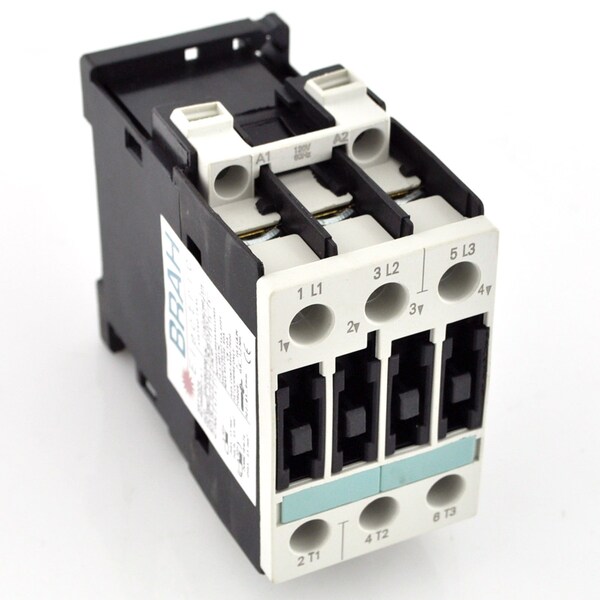 Brah Electric , Direct Replacement 12A 600V 3P with 120VAC Closing Coil for Sirius Contactor 3RT1024 - B3RT1024