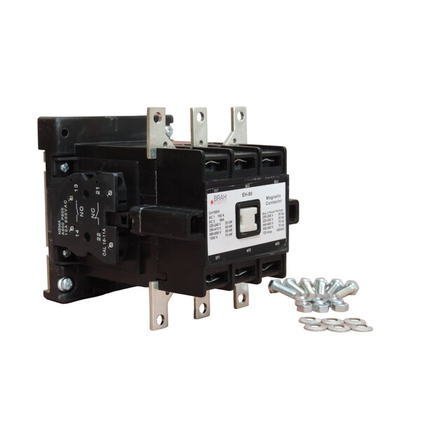 Brah Electric , Replacement 96A 600V 3P with 480VAC Coil for EH Series Contactor EH-90-30-22AS - BEH-90-30-22AS