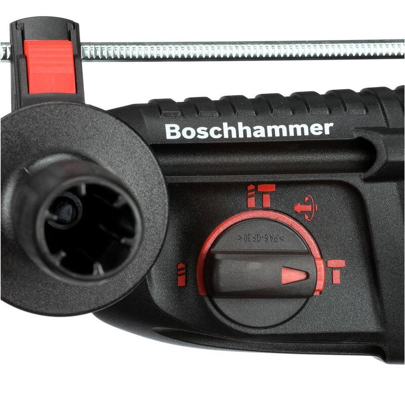 Martillo rotativo Bosch Bulldog Xtreme de 8 amperes y 1 pulgada con velocidad variable con cable SDS-Plus y taladro con martillo de concreto, con amoladora angular de 4-1/2 pulgadas gratis - 11255VSRGWS8-45