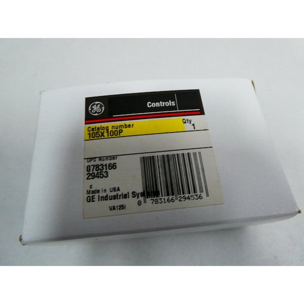 Ge AUXILIARY CONTACT KIT CONTACTOR PARTS AND ACCESSORY - 105X100P