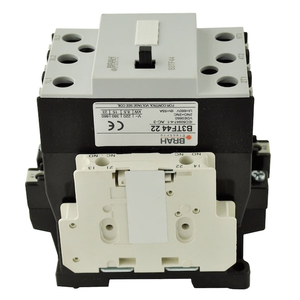 Brah Electric , Direct Replacement 32A 600V 3P with 110/120VAC Closing Coil for World Series Contactor 3TF44 - B3TF44