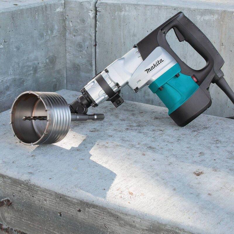 Makita 12 Amperios 1-9/16 pulg. Taladro percutor rotativo de hormigón/mampostería con mango lateral tipo D y estuche resistente - HR4041C