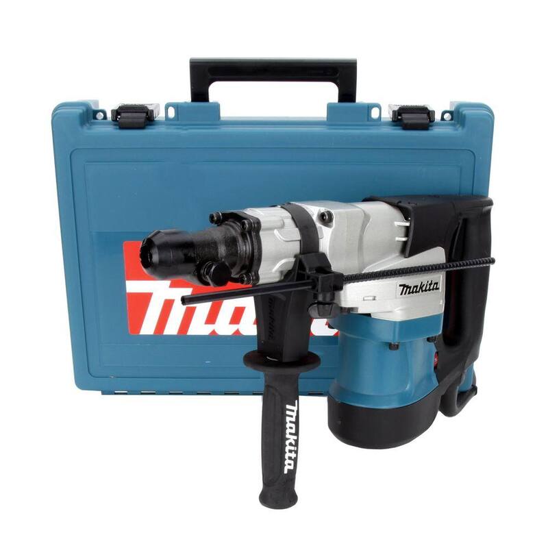 Makita 12 Amperios 1-9/16 pulg. Taladro percutor rotativo de hormigón/mampostería con mango lateral tipo D y estuche resistente - HR4041C