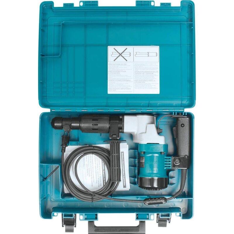 Makita 12 Amperios 1-9/16 pulg. Taladro percutor rotativo de hormigón/mampostería con mango lateral tipo D y estuche resistente - HR4041C