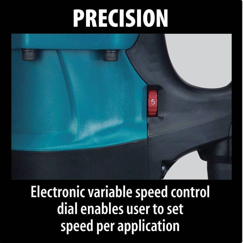 Makita 12 Amperios 1-9/16 pulg. Taladro percutor rotativo de hormigón/mampostería con mango lateral tipo D y estuche resistente - HR4041C
