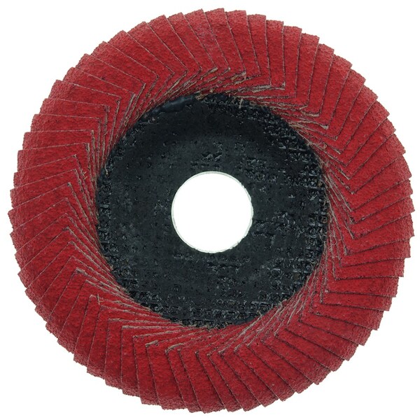 Weiler 4-1/2 Tiger Angled (Radial) Disco de Láminas Cerámicas 80C con Orificio de Arbor de 7/8 - 51314