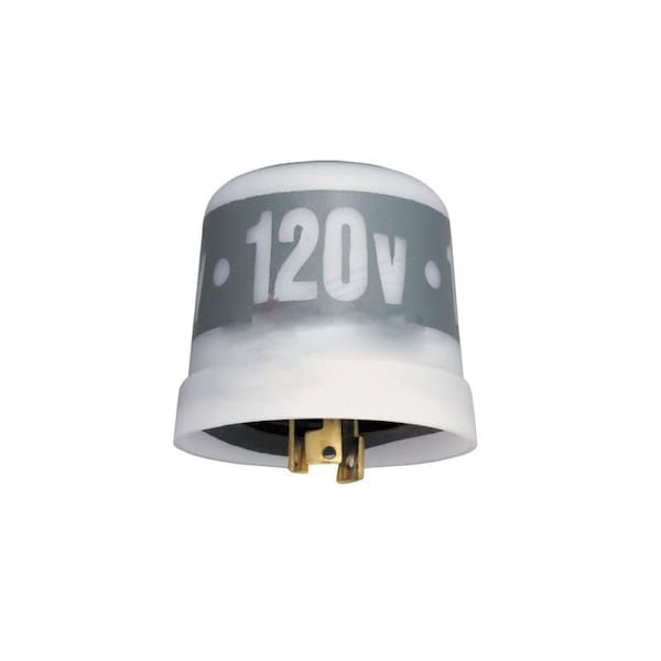 American Imaginations 1000W Round White Twist Lock Photo Control in 120V - AI-37435