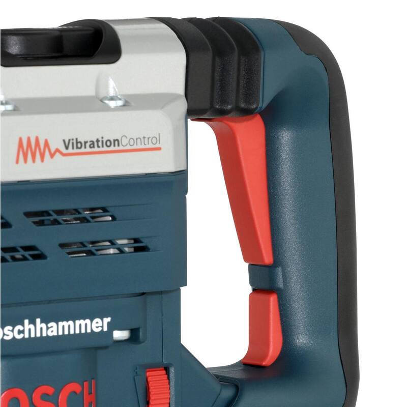 Martillo rotativo Bosch de 13 amperes con cable de 1-5/8 pulgadas y velocidad variable para combinación de concreto/mampostería, con estuche resistente - 11265EVS