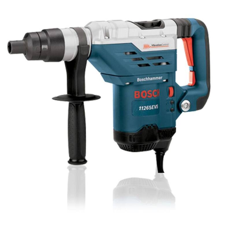 Martillo rotativo Bosch de 13 amperes con cable de 1-5/8 pulgadas y velocidad variable para combinación de concreto/mampostería, con estuche resistente - 11265EVS