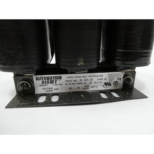Automation Direct Dry Type 1.2Mh 3Ph 600V-Ac Line And Load Reactor - GS-4015-LR