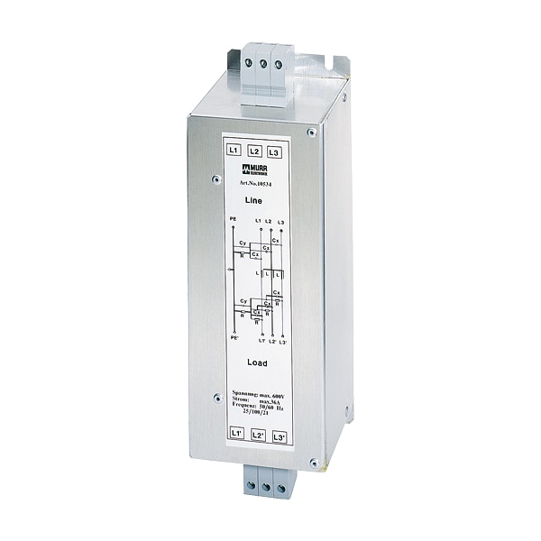 Murr Elektronik MEF EMC-FILTER 3-PHASE 1-STAGE, I:110A U:3x600 VAC book-style - 10538