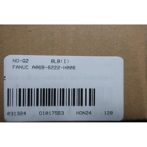 Fanuc AISP 5.5-B 24/283-339V-DC 240V-AC 3PH SERVO DRIVES AND AMPLIFIER - A06B-6222-H006 H610