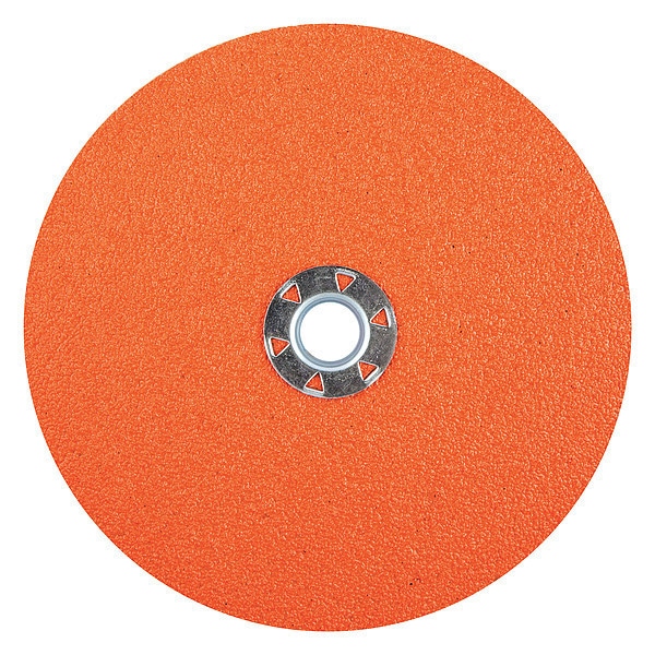 Disco de fibra abrasiva Norton, 7" de diámetro, Abrasivo recubierto - 69957370214