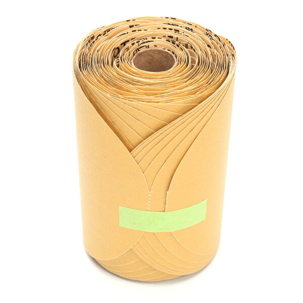 Disco de lija de gancho y lazo de 3M, recubierto, 80 grano, medio, óxido de aluminio, 216U, color oro - 49909
