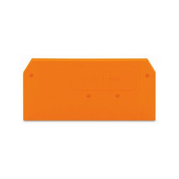 Wago END AND INTERMEDIATE PLATE, 2.5 MM / 0.098 IN THICK, ORANGE - 280-309