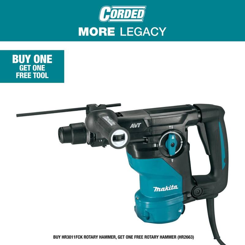 Martillo rotativo Makita de 1-3/16 pulgadas - HR3011FCK