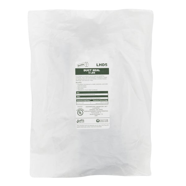 Dottie Duct Seal, 5 lb, Plastic Bag, Gray, 10 PK - LHD5
