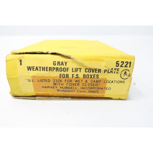 Hubbell WEATHERPROOF COVER PLATE PARTS AND ACCESSORY - 5221