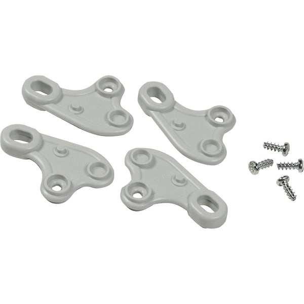 Schneider Electric Fixing lugs in thermoplastic PC and screws. for boxes = H150xL150 mm. - NSYAEFTB