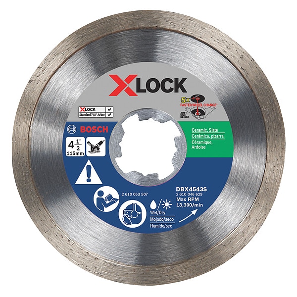 Bosch Disco de corte abrasivo, 60 granos, Espesor: 0.062 pulgadas - DBX4543S