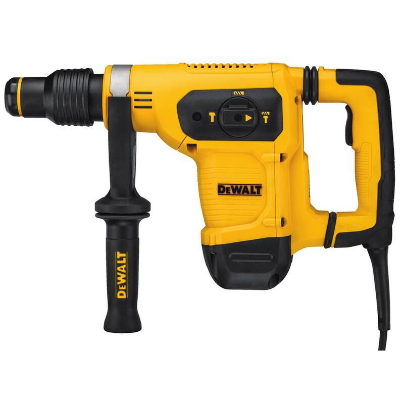 DEWALT 10.5 amperios 1-9/16 pulgadas. SDS-MAX con cable combinado Martillo giratorio de concreto/mampostería con SHOCKS y estuche - D25481K