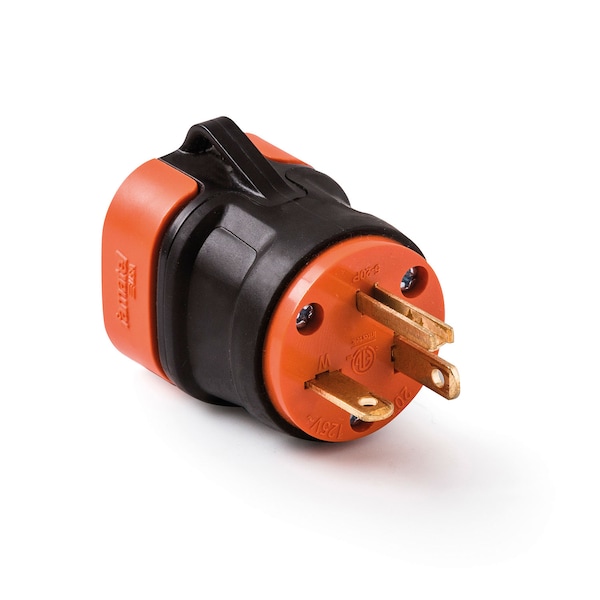 Easylife Tech 20 Amp 125V Grounded Repl Plug Heavy-Duty w/Rubber Grip UL Listed - 0-1120-R