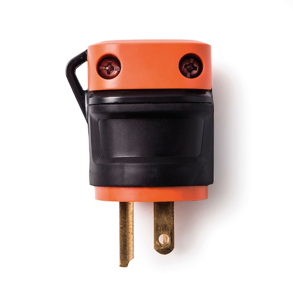 Easylife Tech 20 Amp 125V Grounded Repl Plug Heavy-Duty w/Rubber Grip UL Listed - 0-1120-R