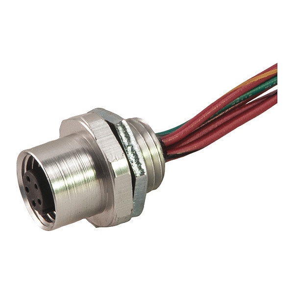 Remke Receptacle, D Key, Fem, 2 Pole, 1 1/4" NPT - 202S0010P