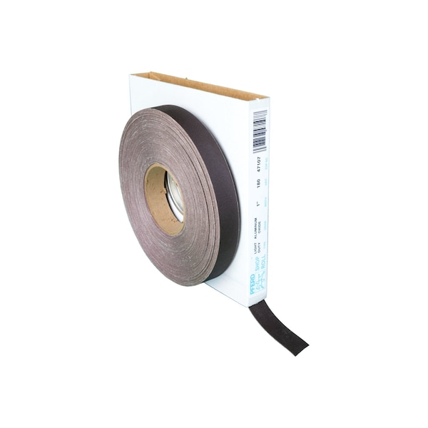 Rollo de Taller Pferd de 1 pulgada - Resina/Resina Ligera - Rollo de 50 yardas - Óxido de Aluminio - 180 granos - 47107