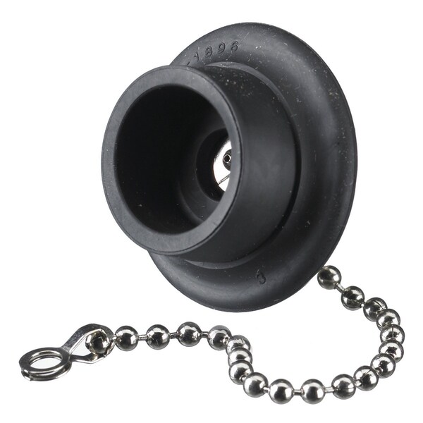 Hubbell Wiring Device-Kellems Locking Devices, Midget Twist-Lock, Accessories, Cover for Flanged Inlets, 15A 2-Wire, Black - HBL4890